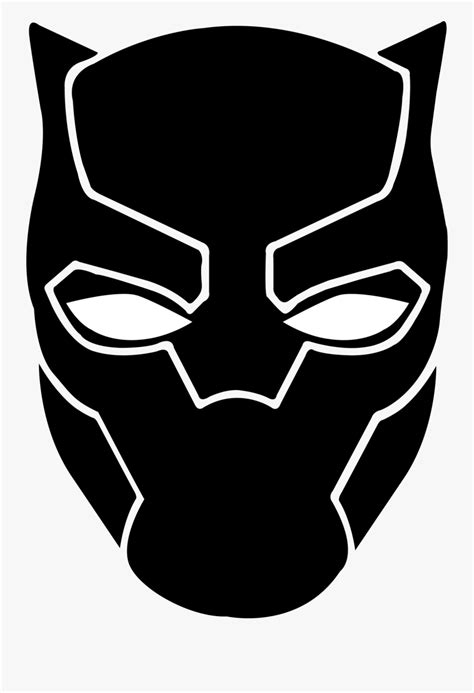 Black Panther Mask Drawing , Free Transparent Clipart - ClipartKey