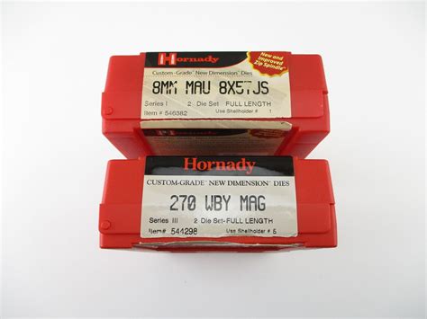 ASSORTED HORNADY RELOADING DIES LOT