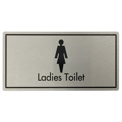 Ladies Toilets Door Sign