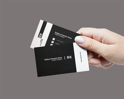 Black and white business card :: Behance