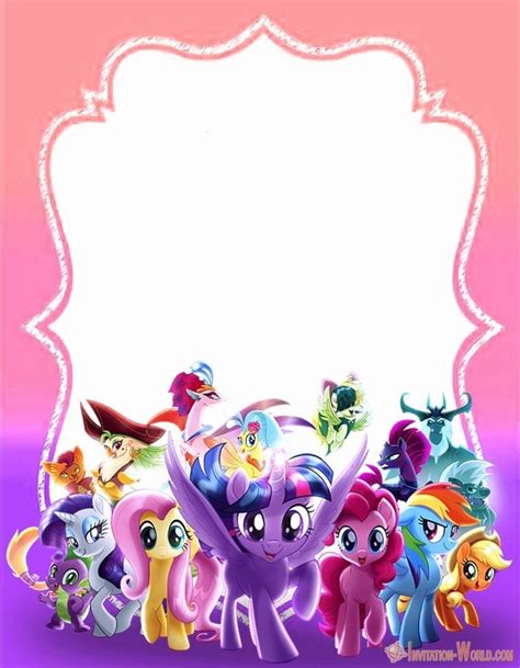 My Little Pony Invitation Template