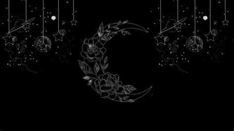 Moon and Stars | Witchy wallpaper, Desktop wallpaper black, Cute laptop wallpaper