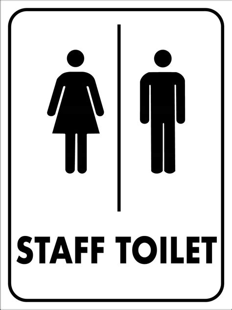 Staff Toilet Sign – New Signs