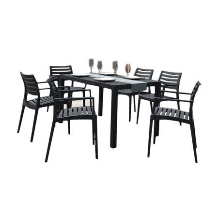 7-Piece Candace Dining Set | Modern outdoor dining sets, 7 piece dining set, Patio dining set