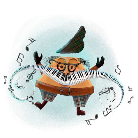 Piano character on Behance