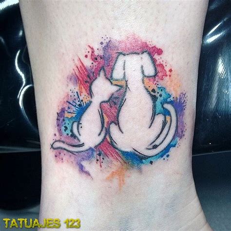 El perro y el gato - Tatuajes 123