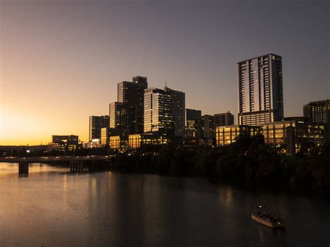 Downtown Austin Texas Skyline at Sunset - Cutrer Photography