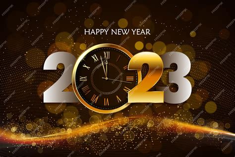 Premium Vector | 2023 happy new year background design for banner ...