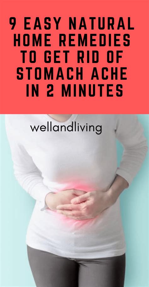 9 Easy Natural Home Remedies to Get Rid Of Stomach Ache in 2 Minutes - Well and Living | Stomach ...