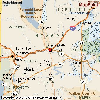 Fernley, Nevada Area Map & More