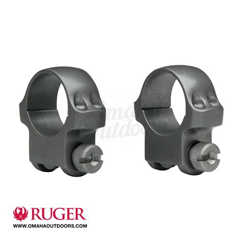 Ruger 4BHM/5BHM 1" Medium Scope Ring Set - In Stock