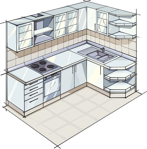 L Shaped Kitchen Floor Plan Layouts | Dandk Organizer