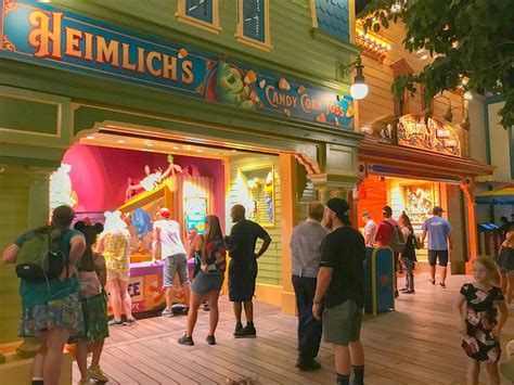 Pixar Pier Boardwalk games - Heimlich's Candy Corn Toss | #PixarFest is coming to an end, but ...