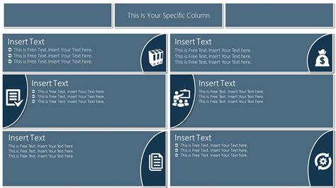 Flat Tabular Matrix PowerPoint Template - SlideModel