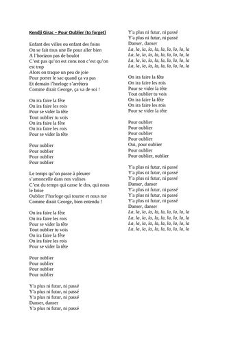 French song lyrics - 21 pages of French music | Teaching Resources