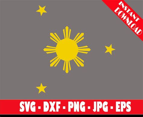 Filipino Sun Svg Philippines Sun Svg Filipino Flag Svg - Etsy Canada