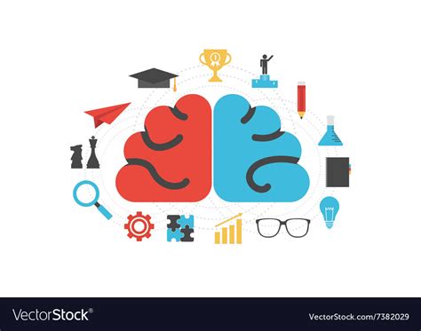 201brain knowledge Royalty Free Vector Image - VectorStock