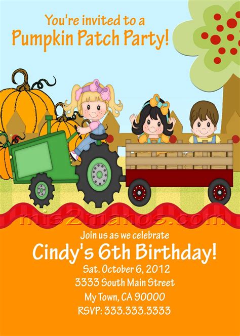 Pumpkin Patch Invitations Birthday Baby Shower Invites - Etsy