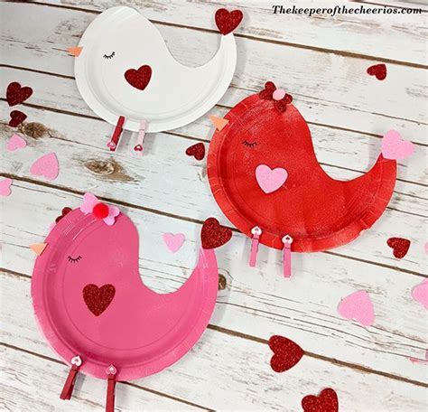 Paper plate love birds – Artofit