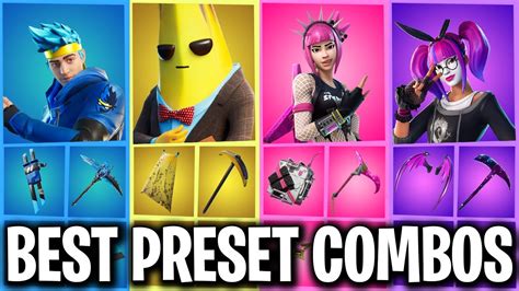 10 BEST "PRESET SKIN COMBOS" (FORTNITE BEST LOCKER LOADOUTS) - YouTube