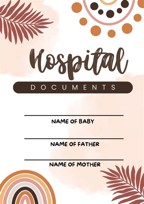 Hospital Document template in 2024 | Document templates, Checklist template, Quick