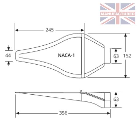 AIR INTAKE DUCT: NACA Duct 63mm Outlet [CLEAR] - CompBrake