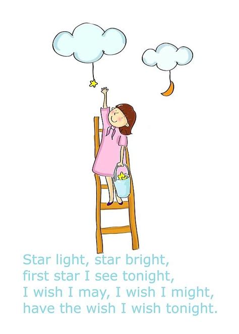 Star Light Star Bright Poem Framed Art Print by Whimsydesigns | Star ...