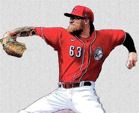 Sean Doolittle - LH Relief P - Cincinnati Reds Digital Art by Bob ...