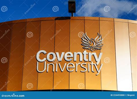 Coventry University Logo at Wall of University Building Editorial Stock ...