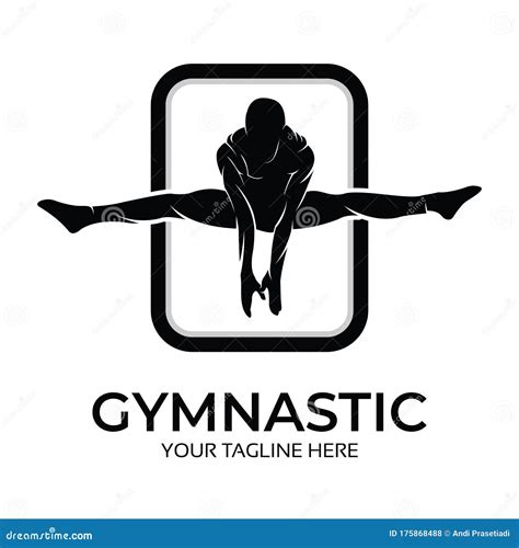 Gymnastics Activities for Logo or Icon Health and Fitness Stock Vector ...