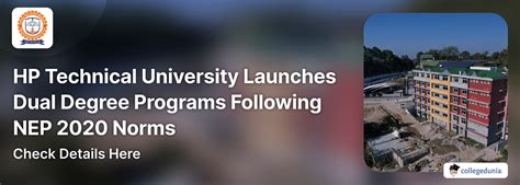 HP Technical University Launches Dual Degree Programs Following NEP 2020 Norms