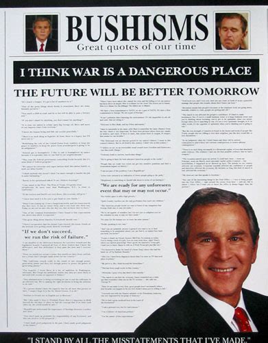 MM056, BUSHISMS, QUOTES, Posters, Mini (16×20 inches), – Alligatorattic