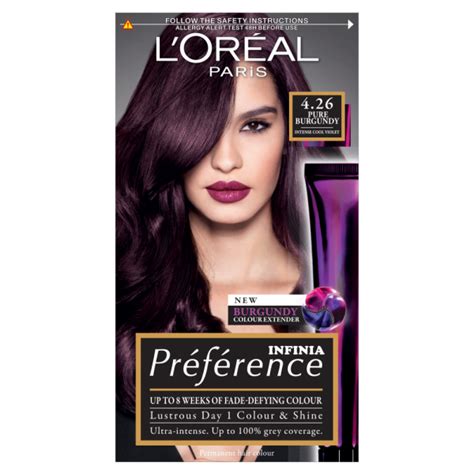 L'Oreal Paris Preference Infinia 4.26 Pure Burgundy Hair Dye