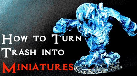 Cheap Water Elemental Miniature for D&D (Craft it Yourself) - YouTube