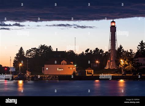 Sturgeon Bay Ship Canal Lighthouse. Sturgeon Bay, Wisconsin, USA Stock Photo - Alamy