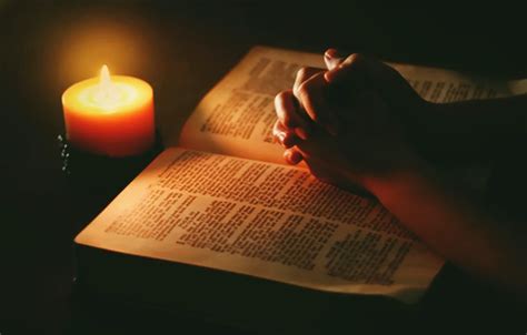 Wallpaper light, hands, candle, bible, praying images for desktop ...