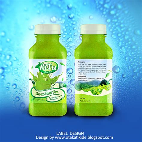 Label Produk Minuman - Otakatikide | Jasa Desain Logo, Jasa Desain Branding Kemasan, Desain ...