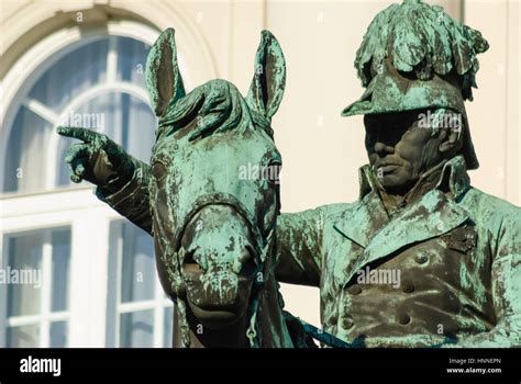 Wien, Vienna, Radetzky monument in front of government buildings ...