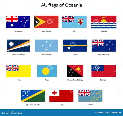 Oceania Flags