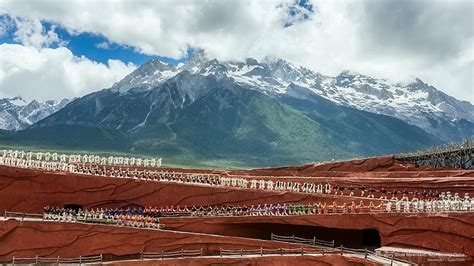 Jade Dragon Snow Mountain, Near Lijiang, China, Asia, HD wallpaper ...