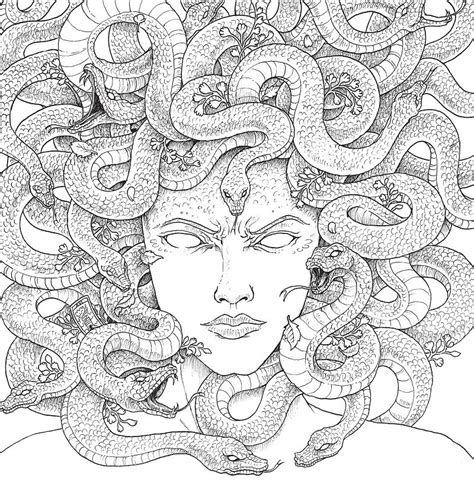 Medusa Coloring Page