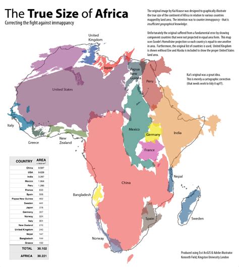 The True Size of Africa | Africa map, Africa, Map