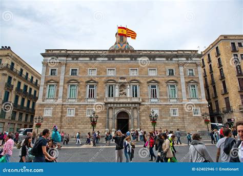 Palau De La Generalitat De Catalunya in Barcelona Editorial Photo - Image of dome, overcast ...