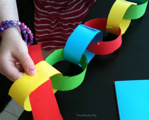 Threading My Way: Craft With Kids ~ Making Paper Chains...