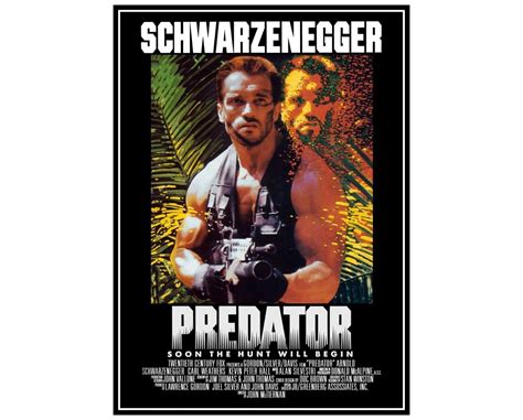 Predator - Arnold Schwarzenegger Movie Poster Prints And Canvas Prints ...