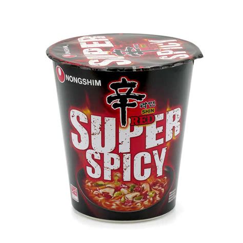 Instant Cup Noodles Shin Red Super Spicy - Nongshim