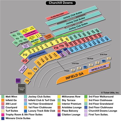 Seat Map Interactive Churchill Downs Seating Chart | Printable ...