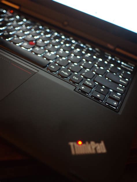 Lenovo ThinkPad Yoga backlit keyboard and red LED