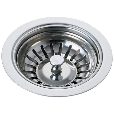 Delta 3.75-in Chrome Stainless Steel Kitchen Sink Strainer Basket at ...