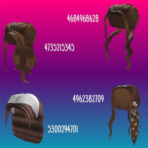 Roblox Hair Codes